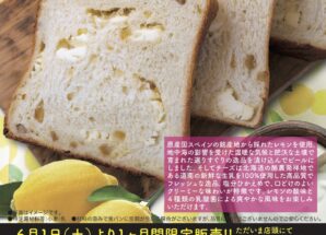 6月の限定食パンは【ほんのり甘酸っぱい レモンと濃厚クリームチーズ食パン】